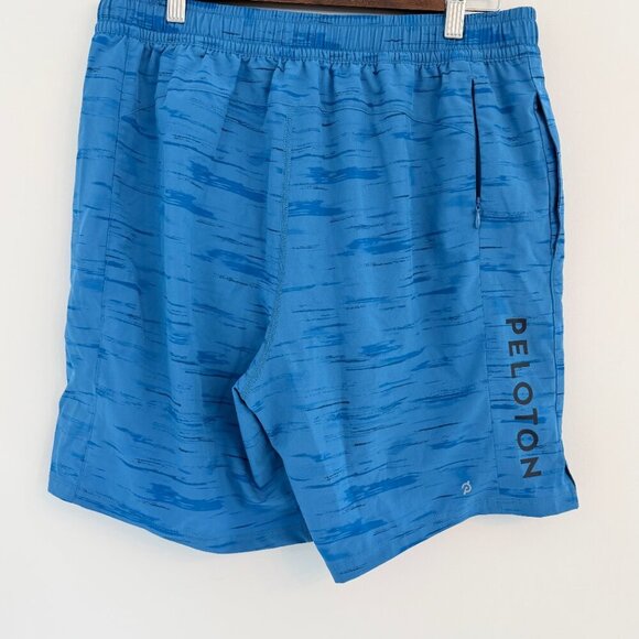 💙 Peloton Men’s Blue Athletic Training Shorts – Size L - Picture 2 of 6